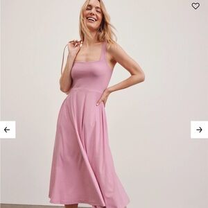 Beyond Yoga Featherweight At The Ready Square Neck Dress